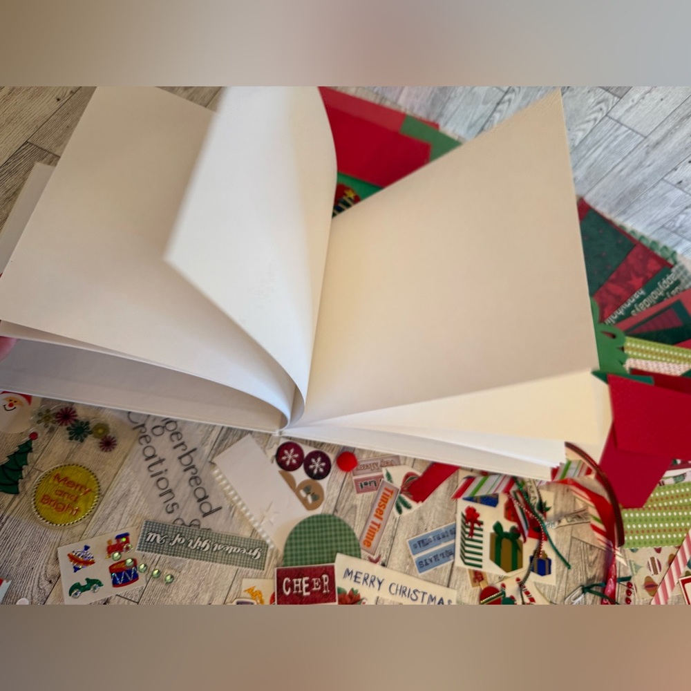 Junk Journal Ephemera Christmas Theme over 100 PIECES- includes a new blank book - Picture 9 of 15